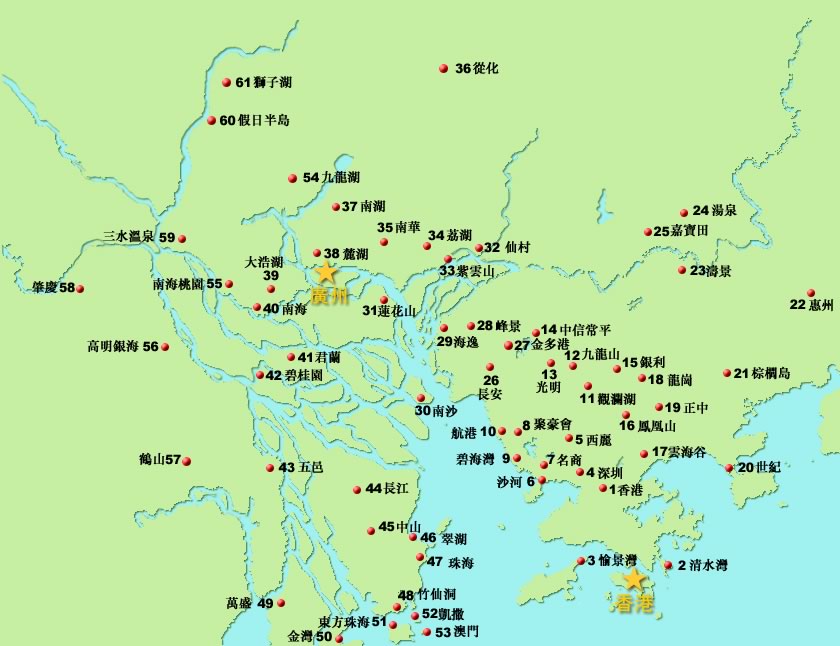 South China Area Map Sandia Membership Service